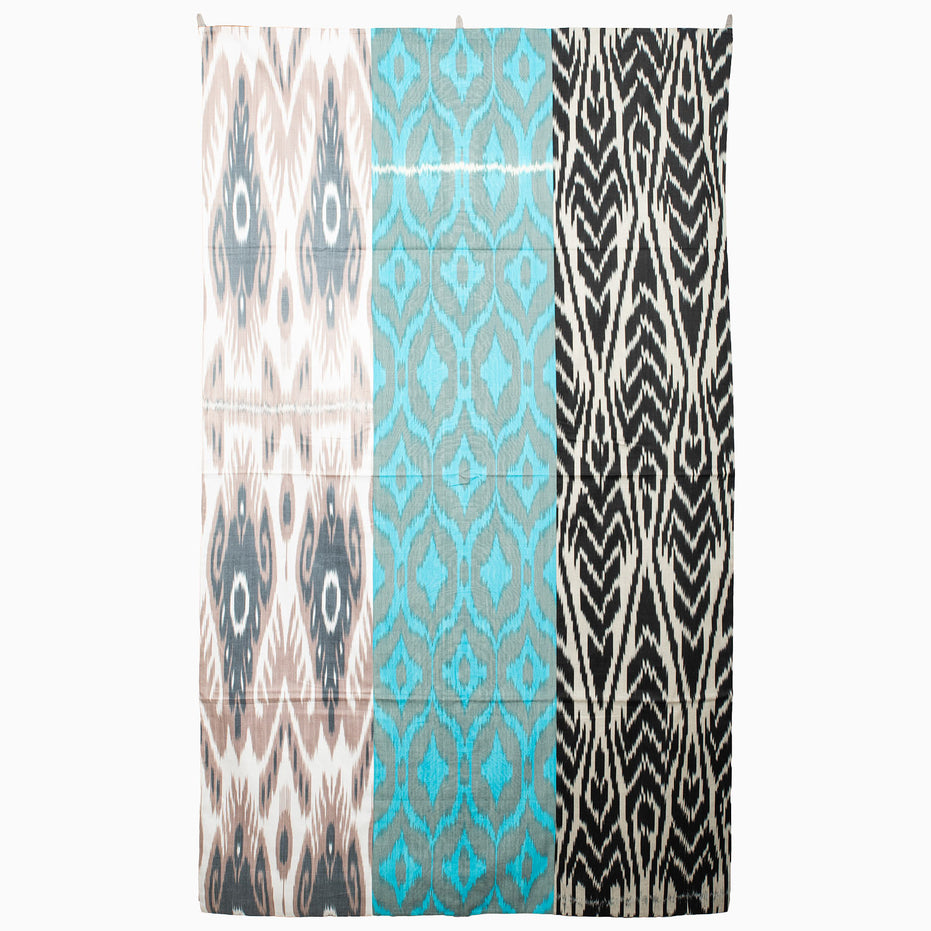 Tashkent Winter Day Large Ikat Tapestry