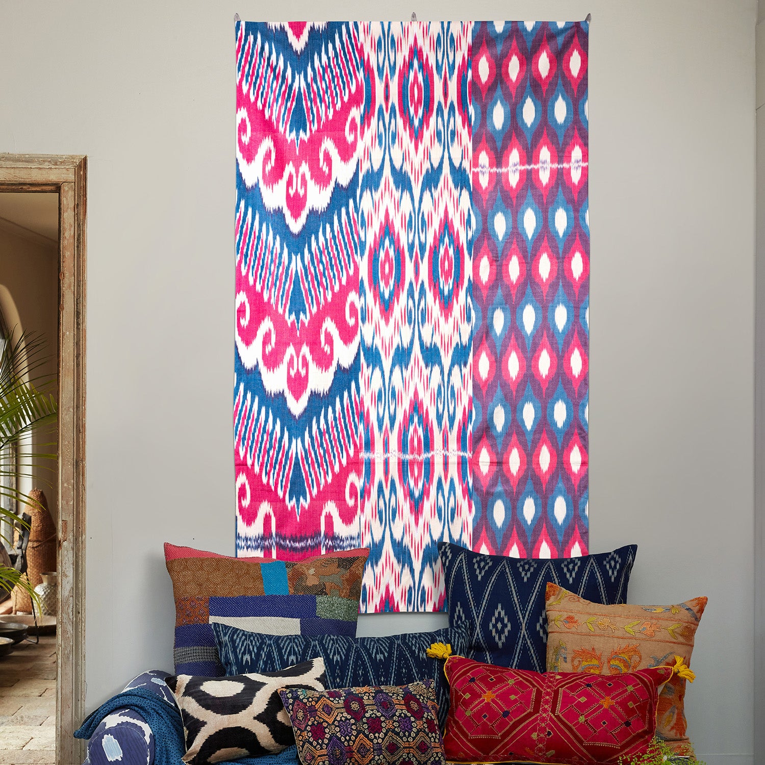 Alive To Everything Large Ikat Tapestry