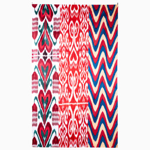 Fluttering Blossoms Large Ikat Tapestry