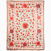 Green Vines In Garden Suzani Blanket - High Quality Image of 