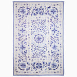 Soft Blues Take Stage Suzani Blanket - 31049629007918