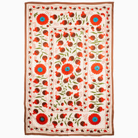 Dancing Pomegranates Suzani Blanket - High Quality Image of 