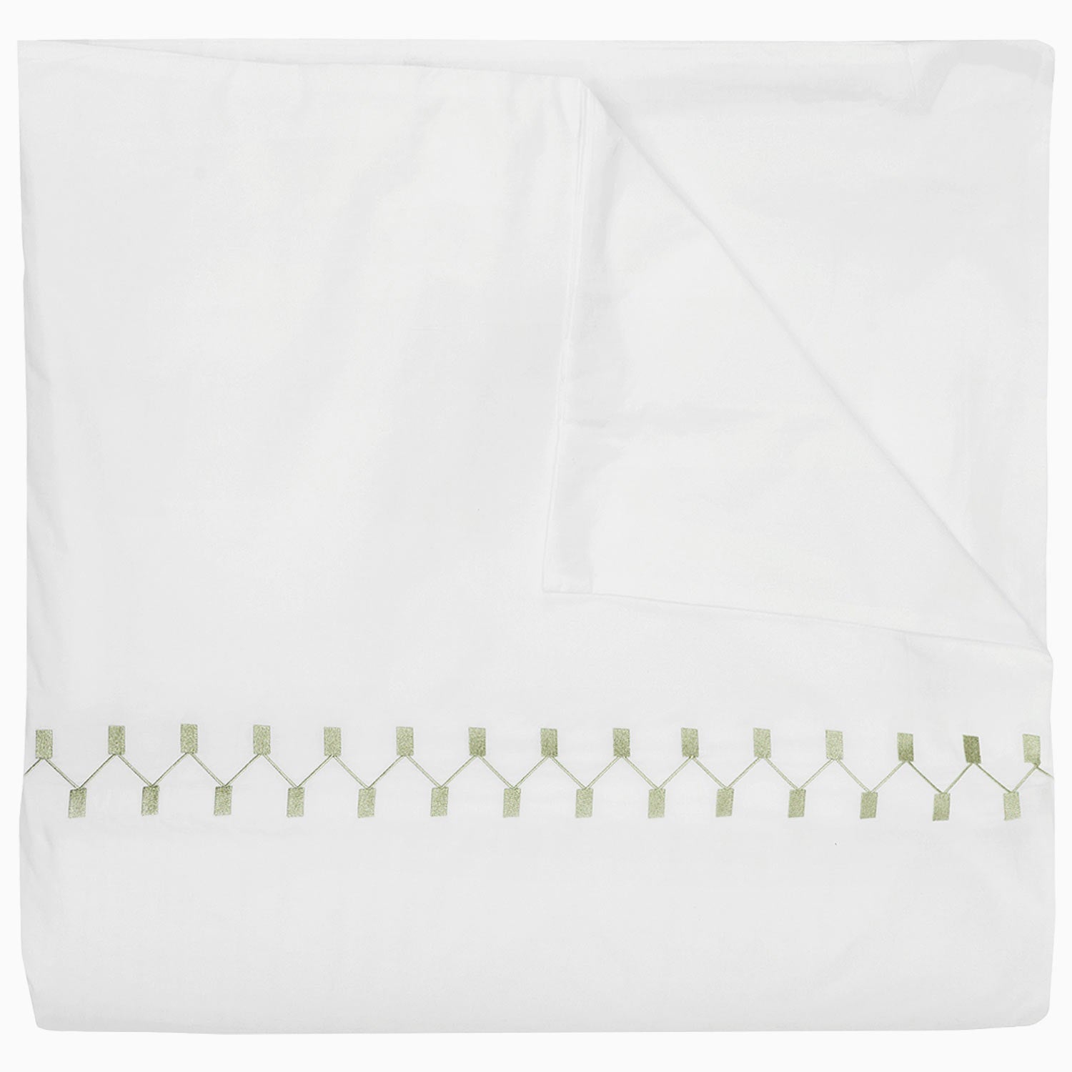 Anketi Sage Border Organic Duvet by John Robshaw