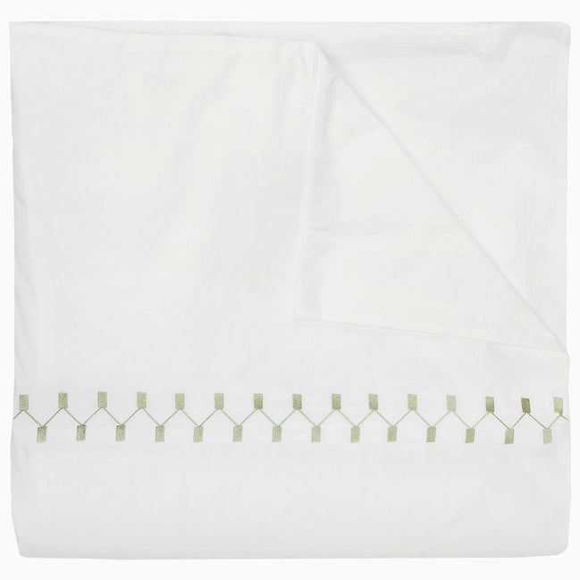 Anketi Sage Border Organic Duvet by John Robshaw