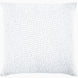 A John Robshaw Organic Hand Stitched Light Indigo Quilt with hand stitching on it.