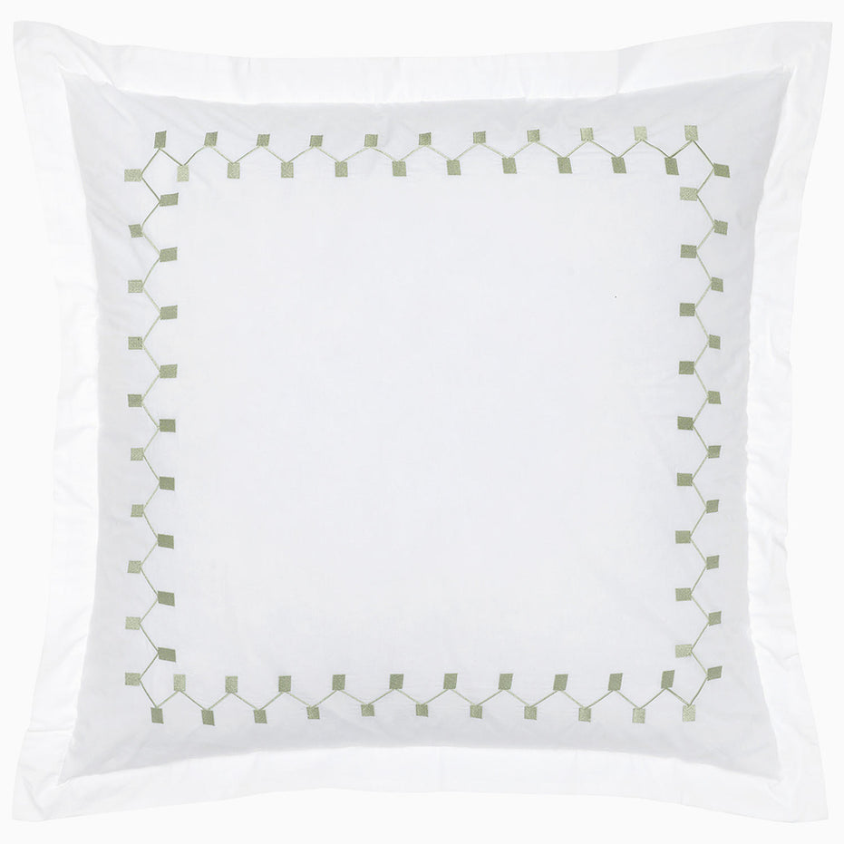 Anketi Sage Border Organic Sham by John Robshaw