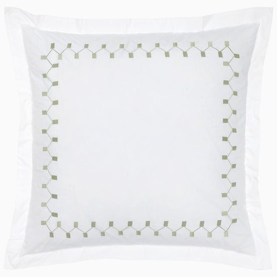 Anketi Sage Border Organic Sham by John Robshaw