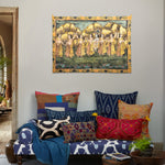 Gopi Party Yellow Trees Tapestry - 32114111971374