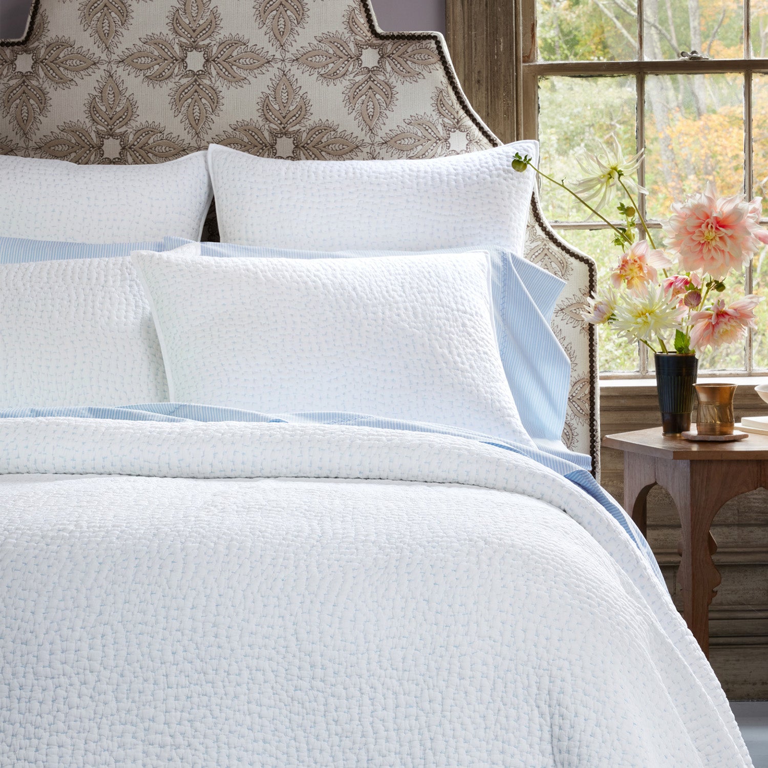 Organic Hand Stitched Mist Sham