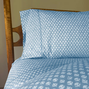 Bindi Light Indigo Organic Duvet Set