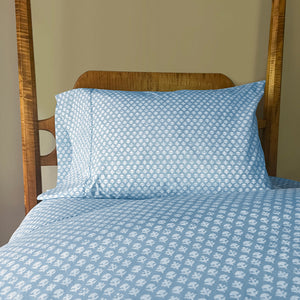 Bindi Light Indigo Organic Duvet Set