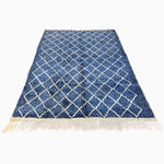 Blue Village Wool Rug - 33662419042350