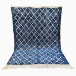 Blue Village Wool Rug - 33662419140654