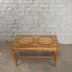 Anglo Indian Teak Inlaid Table