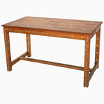 Anglo Indian Teak Inlaid Table - 30865769988142