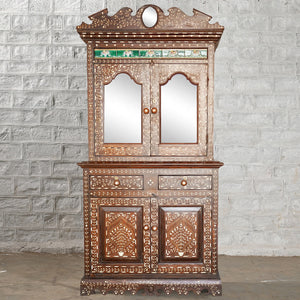 Anglo Indian Teak Inlaid Cabinet 2