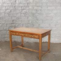 Anglo Indian Teak Desk - High Quality Image of 