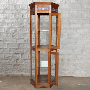 Wood and Glass Curio Cabinet