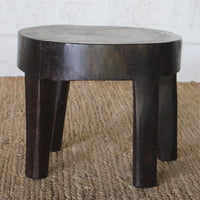 Rishi Teak Naga Stool - High Quality Image of 