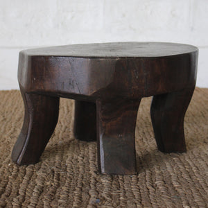 Nanhi Teak Naga Stool