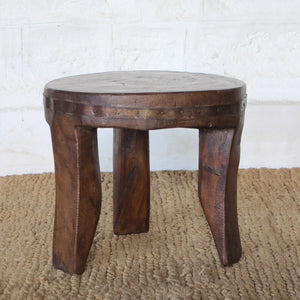 Seher Teak Naga Stool
