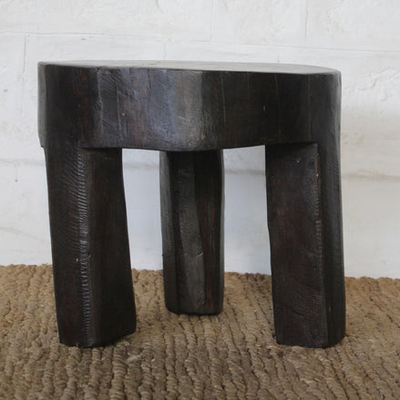 Soha Teak Naga Stool by John Robshaw
