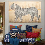 Left White Tiger Tapestry - 32114353897518