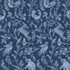 Madhavi Indigo Wallpaper