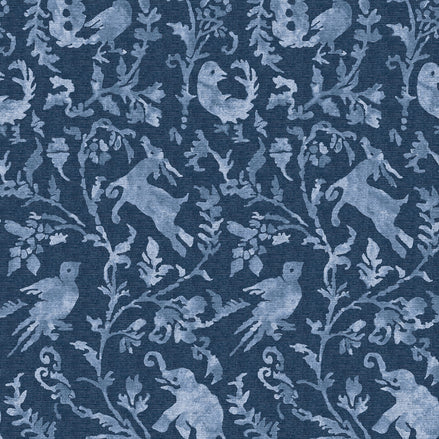 Madhavi Indigo Wallpaper by John Robshaw