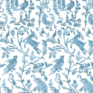 Madhavi Light Indigo Wallpaper