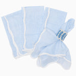Nandi Light Indigo Napkins (Set of 4) by John Robshaw