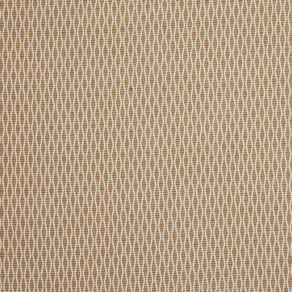 A Natesh Sand Performance Fabric with a geometric pattern, suitable for both indoor and outdoor use, by John Robshaw.