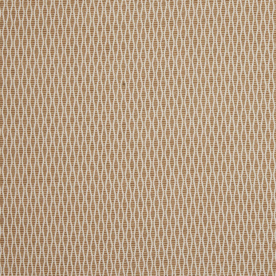 A Natesh Sand Performance Fabric with a geometric pattern, suitable for both indoor and outdoor use, by John Robshaw.