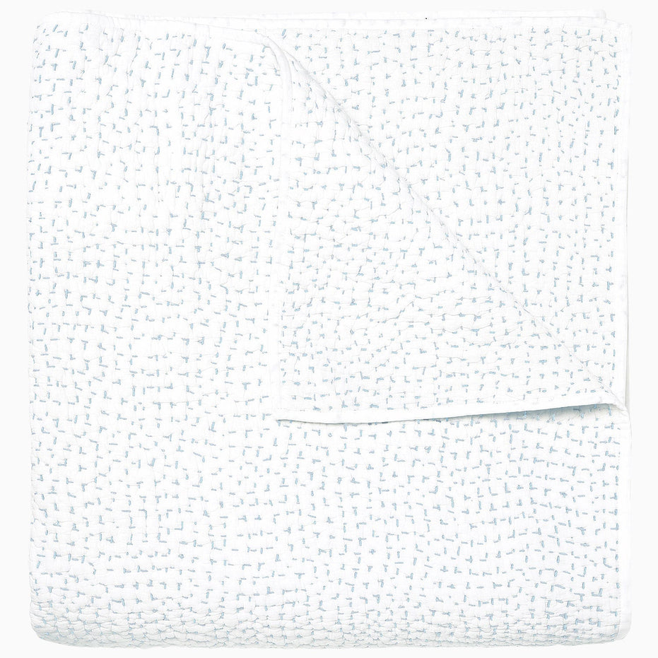 Organic Hand Stitched Mist Quilt by John Robshaw