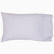 A Bindi Lavender Organic Sheet Set with a lavender and white polka dot pattern, designed by John Robshaw.