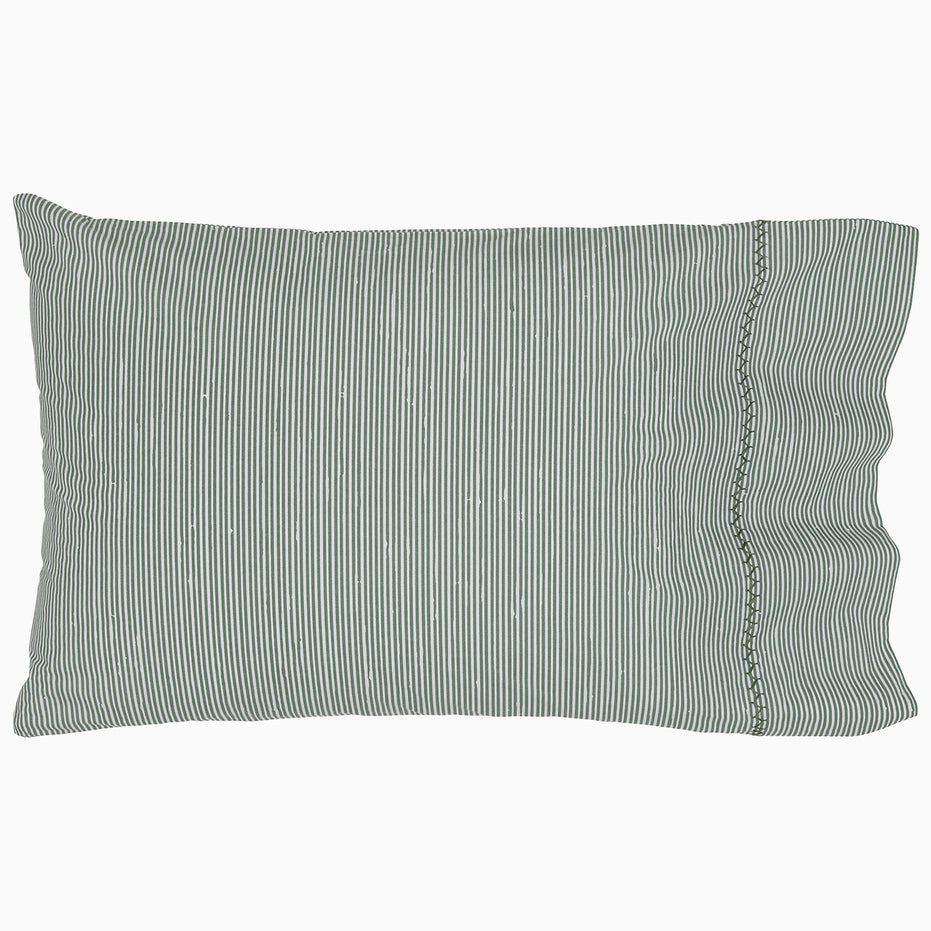 Nandi Dark Sage Organic Sheet Set by John Robshaw