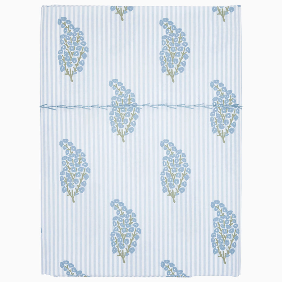 Nirvi Light Indigo Organic Sheets by John Robshaw