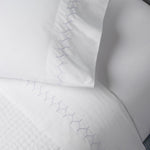Stitched Lavender Organic Sheet Set - 31784167407662