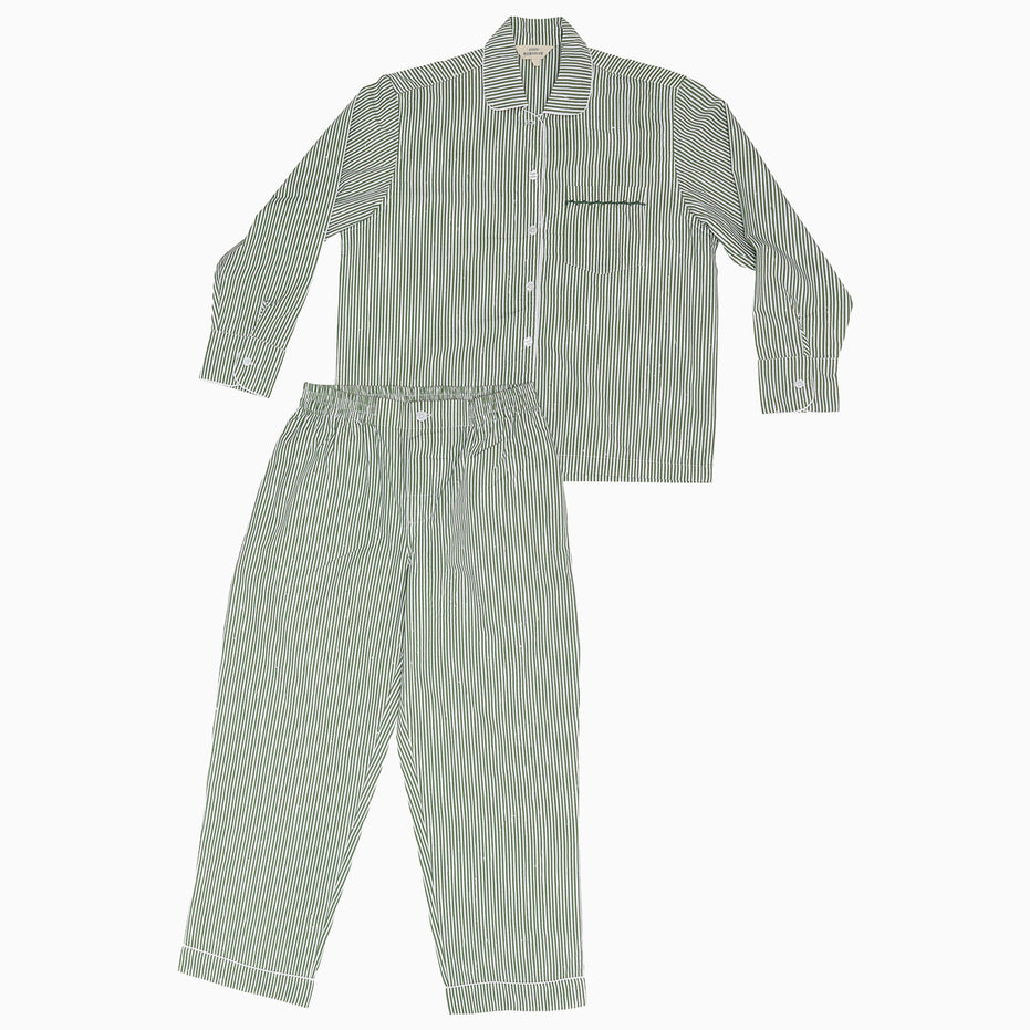 Nandi Dark Sage Pajama Set by John Robshaw