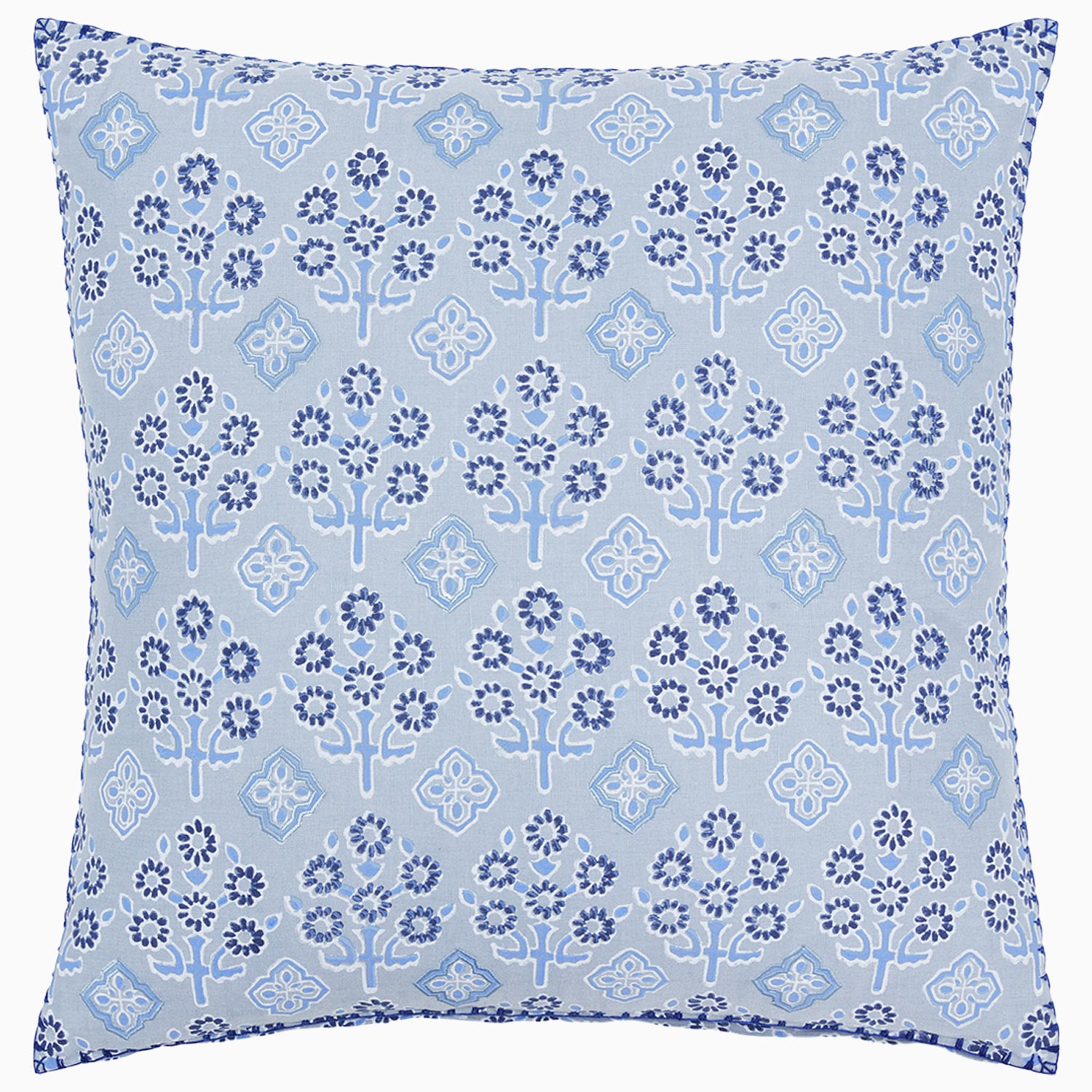 Aanan Light Indigo Pillow by John Robshaw