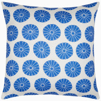 Aleesa Azure Outdoor Decorative Pillow - High Quality Image of 