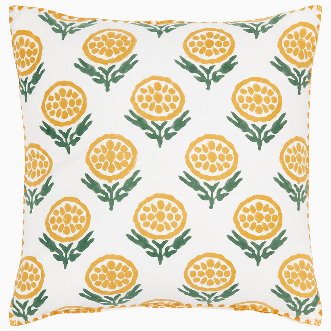Anisha Marigold Pillow by John Robshaw