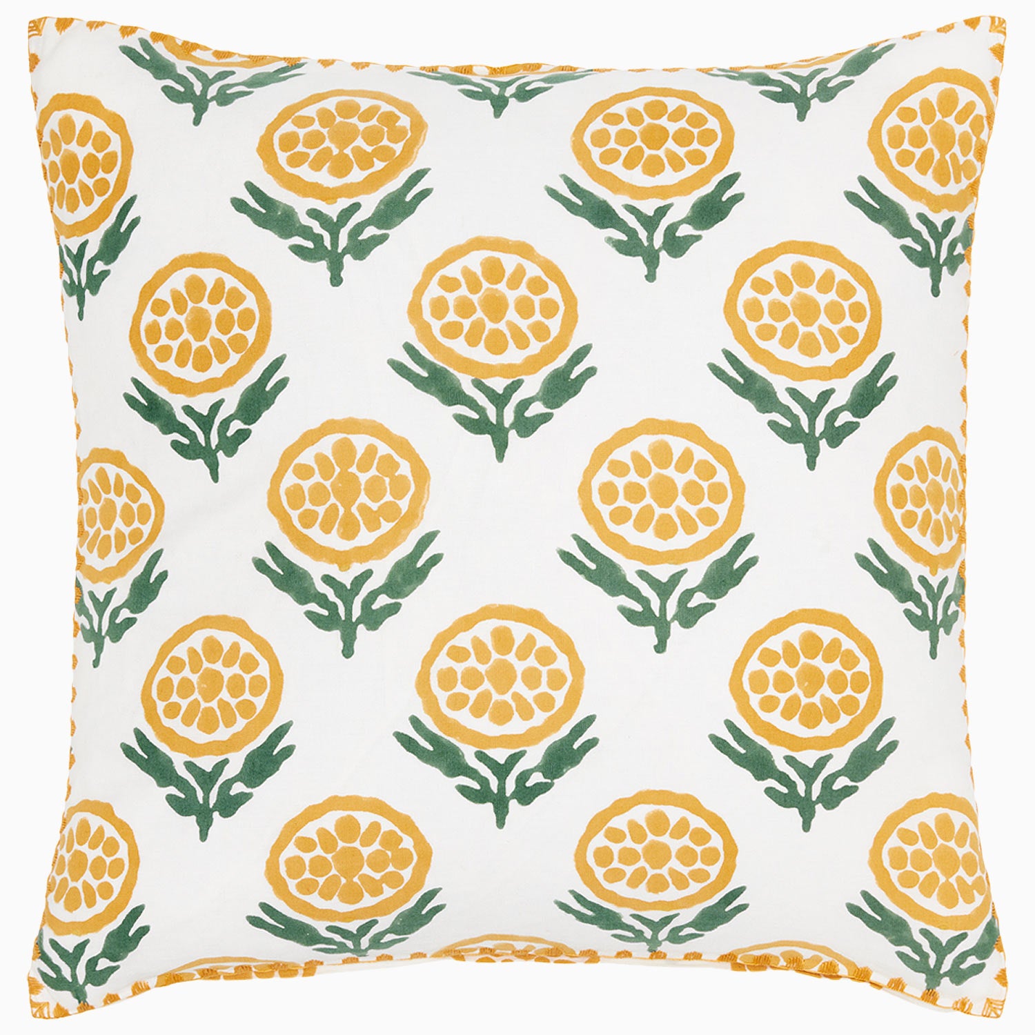 Anisha Marigold Pillow by John Robshaw