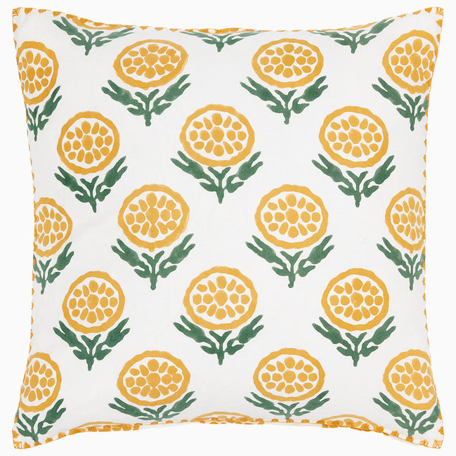 Anisha Marigold Pillow by John Robshaw