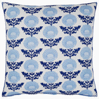 Kaavia Indigo Decorative Pillow - High Quality Image of 