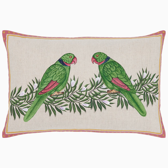 Parrots in Love Pillow by John Robshaw