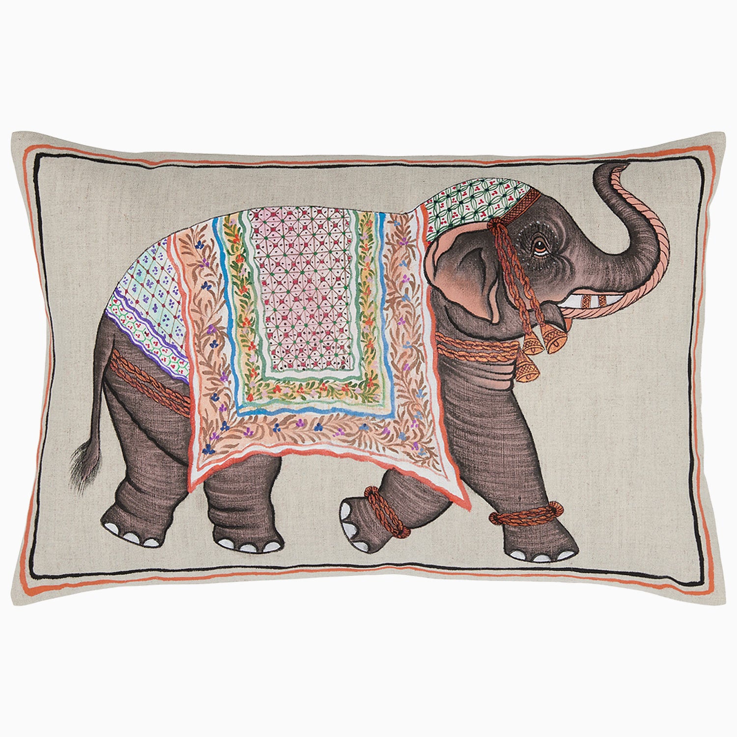 Pinky Elephant Pillow by John Robshaw