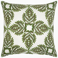 Verdin Dark Sage Decorative Pillow - High Quality Image of 