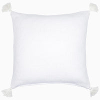 Woven Ivory Decorative Pillow - High Quality Image of 