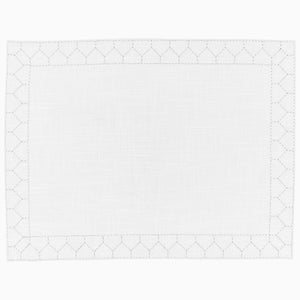 Stitched Silver Placemat